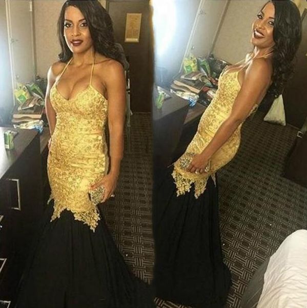 mermaid prom dresses black and gold backless halter lace-up back plus size special occasion dress 2021 chiffon lace evening gowns v62
mermaid prom dresses black and gold backless halter lace-up back plus size special occasion dress 2021 chiffon lace evening gowns v62