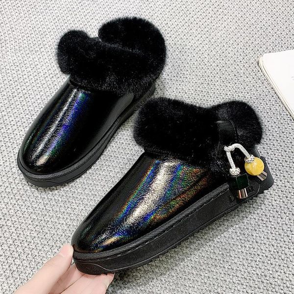 rimocy women's waterproof snow boots winter thicken plush warm ankle boots woman comfortable flat cotton shoes zapatos de mujer, Black
rimocy women's waterproof snow boots winter thicken plush warm ankle boots woman comfortable flat cotton shoes zapatos de mujer, Black