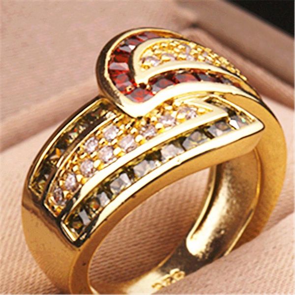 wedding rings gold color green red crystal ring for women men engagement jewelry lovers couple, Slivery;golden
wedding rings gold color green red crystal ring for women men engagement jewelry lovers couple, Slivery;golden