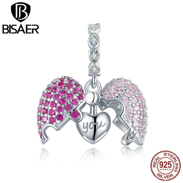 bisaer only you open heart 925 sterling silver pink zircon suspension bead charms for bracelet 2020 female jewelry efc282 q1219, Bronze;silver
bisaer only you open heart 925 sterling silver pink zircon suspension bead charms for bracelet 2020 female jewelry efc282 q1219, Bronze;silver