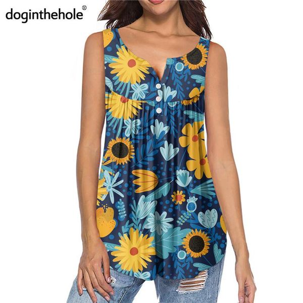 doginthehole women's sleeveless henley shirts sunflowers printed summer casual swing tunic for lady fashion pleated blouse, White
doginthehole women's sleeveless henley shirts sunflowers printed summer casual swing tunic for lady fashion pleated blouse, White