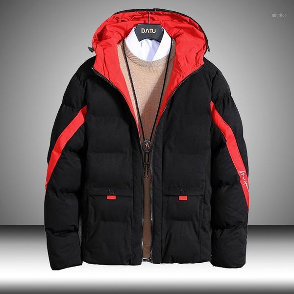 men's down & parkas 2021 winter mens cotton jacket hooded parka coat men's fashion all match street trend clothing casual overcoat, Black
men's down & parkas 2021 winter mens cotton jacket hooded parka coat men's fashion all match street trend clothing casual overcoat, Black