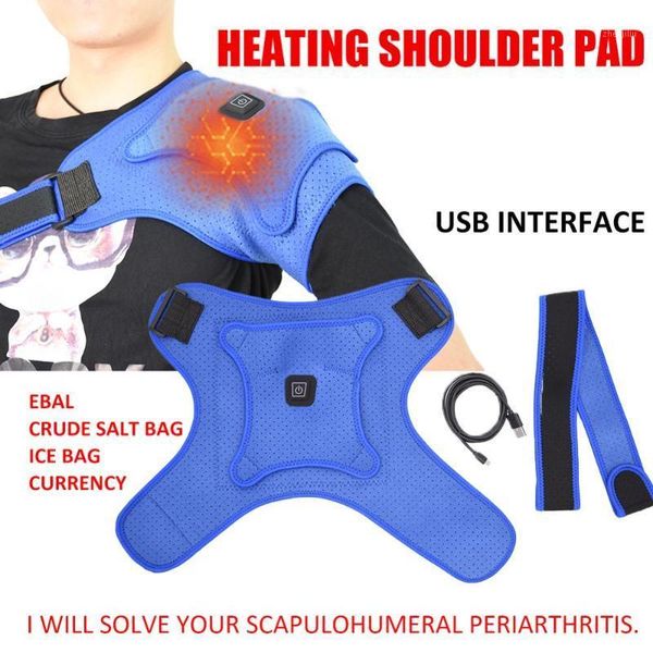 back support usb heated shoulder 3 level heating brace adjustable neoprene single cold therapy wrap warm pad guard1, Black;blue
back support usb heated shoulder 3 level heating brace adjustable neoprene single cold therapy wrap warm pad guard1, Black;blue