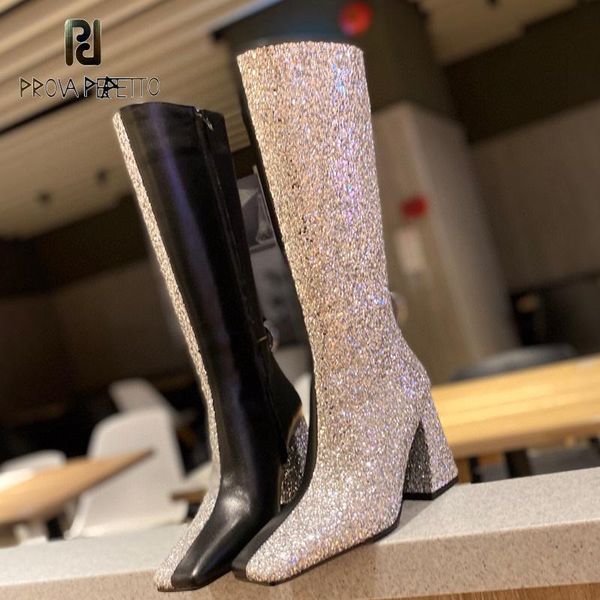 new style knee-length thick heel straight bling stitching leather boots autumn winter square toe thick heel sleeve boots, Black
new style knee-length thick heel straight bling stitching leather boots autumn winter square toe thick heel sleeve boots, Black