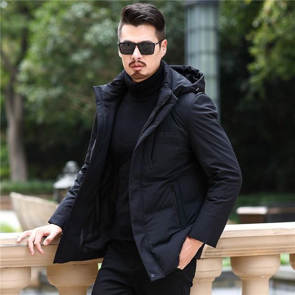 barsabeka men's down jacket medium length new winter 2020 middle aged hooded chest letter zipper jacket, Black
barsabeka men's down jacket medium length new winter 2020 middle aged hooded chest letter zipper jacket, Black