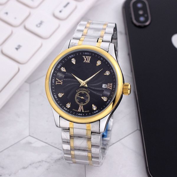 little needle run seconds automatic mechanical watch fashion mens sport watches steel belt wristwatches montre de luxe, Slivery;brown
little needle run seconds automatic mechanical watch fashion mens sport watches steel belt wristwatches montre de luxe, Slivery;brown