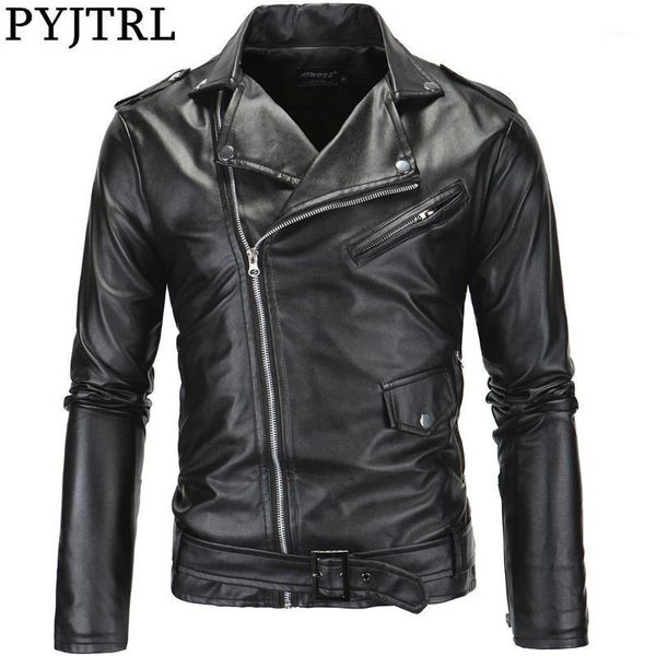 pyjtrl men's motorcycle slim casual zipper pu leather jacket streetwear clothes1, Black;brown
pyjtrl men's motorcycle slim casual zipper pu leather jacket streetwear clothes1, Black;brown