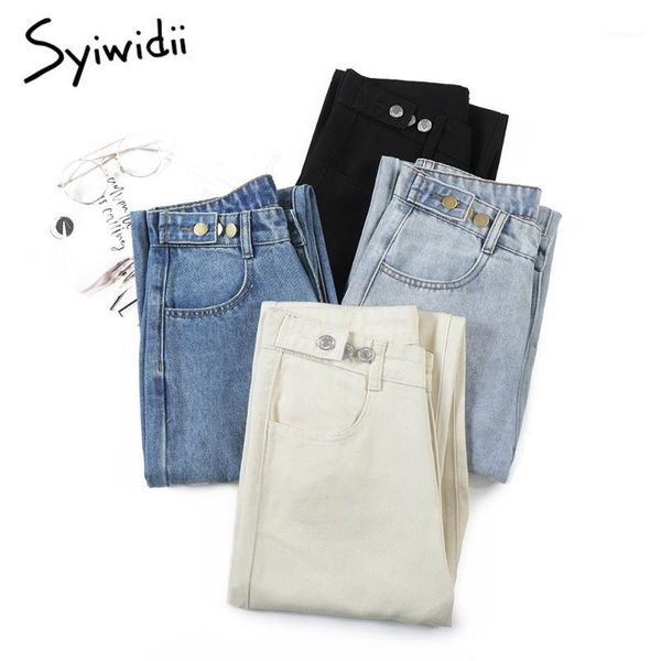 syiwidii vintage streetwear woman jeans denim pants women full length loose straight denim pants trousers high waisted jeans new1, Blue
syiwidii vintage streetwear woman jeans denim pants women full length loose straight denim pants trousers high waisted jeans new1, Blue