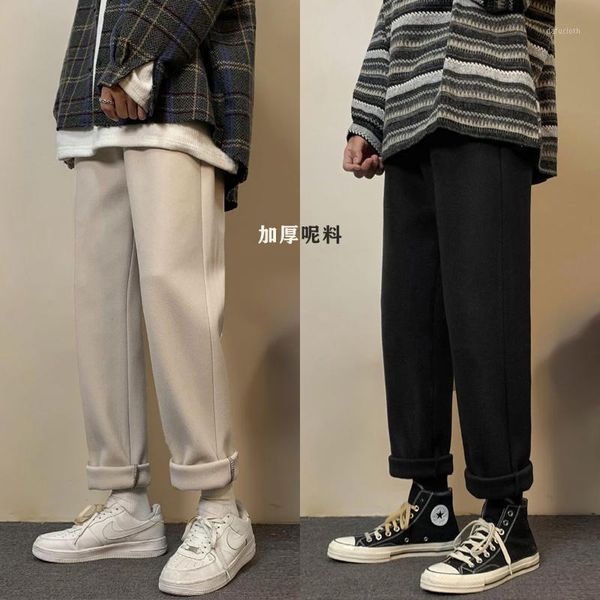 2020 winter men's straight thickened fabric woollen pants cargo baggy loose fashion trousers streetwear casual pants size m-3xl1, Black
2020 winter men's straight thickened fabric woollen pants cargo baggy loose fashion trousers streetwear casual pants size m-3xl1, Black