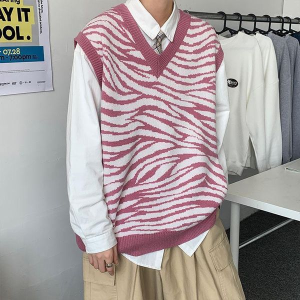 men's sweaters autumn striped sweater vest men's fashion retro casual v-neck knitted pullover men korean knitting mens clothes1, White;black
men's sweaters autumn striped sweater vest men's fashion retro casual v-neck knitted pullover men korean knitting mens clothes1, White;black