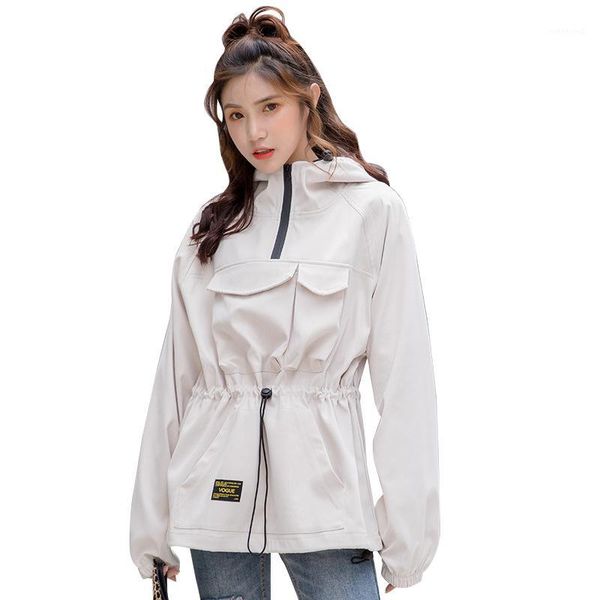 cargo jacket drawstring waist loose outwear oversize solid fashion spring autumn coat korean windbreaker women l00391, Black;brown
cargo jacket drawstring waist loose outwear oversize solid fashion spring autumn coat korean windbreaker women l00391, Black;brown