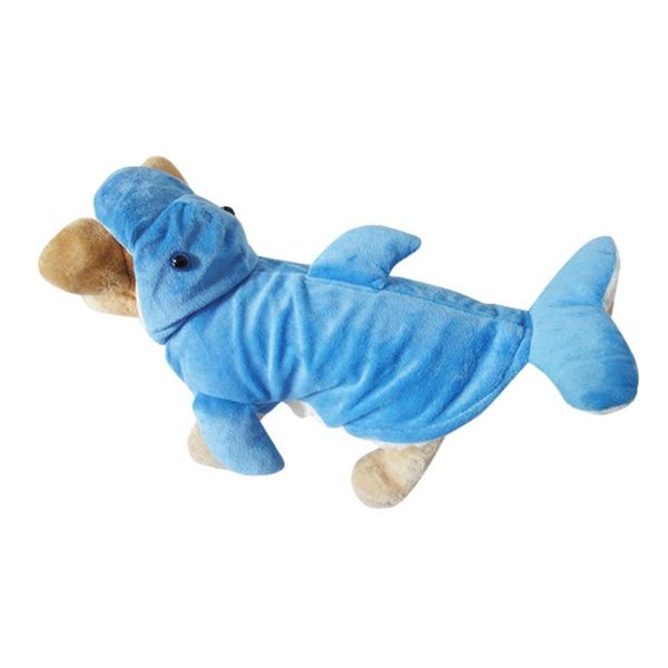 dog apparel cotton cute dolphin design pet dogs coat costume clothing for puppy