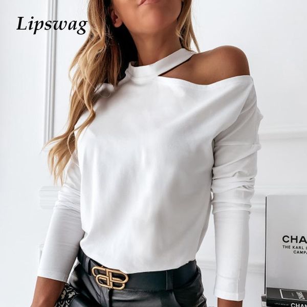 women's blouses & shirts elegant solid color blouse shirt women autumn casual long sleeve o-neck pullover office lady off shoulder, White
women's blouses & shirts elegant solid color blouse shirt women autumn casual long sleeve o-neck pullover office lady off shoulder, White