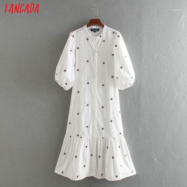 tangada fashion women embroidery cotton dress 2020 new arrival long sleeve ladies white midi dress vestidos ce2051, Black;gray
tangada fashion women embroidery cotton dress 2020 new arrival long sleeve ladies white midi dress vestidos ce2051, Black;gray