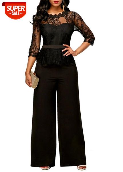 woman lace patchwork jumpsuit three quarter sleeve lace wide legs office ladies slim jumpsuit plus size #yx8f, Black;white
woman lace patchwork jumpsuit three quarter sleeve lace wide legs office ladies slim jumpsuit plus size #yx8f, Black;white