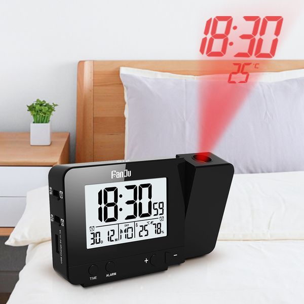 fanju fj3531 projection alarm clock digital date snooze function backlight projector desk table led clock with time projection
fanju fj3531 projection alarm clock digital date snooze function backlight projector desk table led clock with time projection