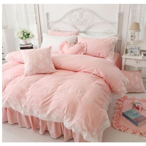 korean princess style cotton bedding no filling duvet cover set 3/4pcs twin full king size lace bed skirt
korean princess style cotton bedding no filling duvet cover set 3/4pcs twin full king size lace bed skirt