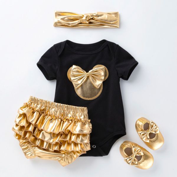 newborn baby girl clothes set newborn outfit girl new born baby clothes head band +shoe +romper+shorts 4pcs/sets fashion gold 1021, White
newborn baby girl clothes set newborn outfit girl new born baby clothes head band +shoe +romper+shorts 4pcs/sets fashion gold 1021, White