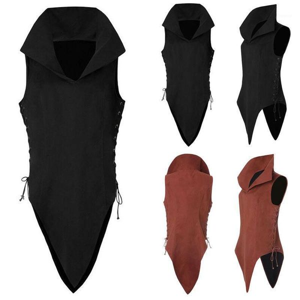 mens medieval shirt vest summer sleeveless art jacket costume tunic1, Black;brown
mens medieval shirt vest summer sleeveless art jacket costume tunic1, Black;brown