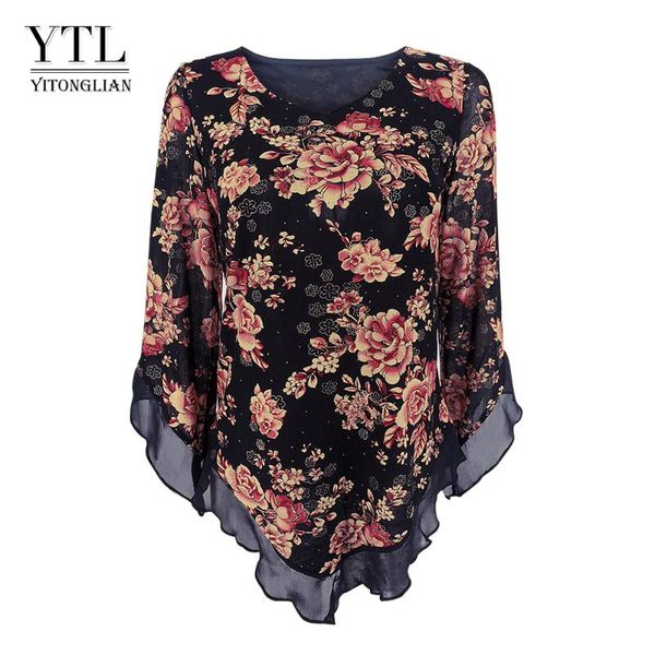 women's blouses & shirts yitonglian plus size shirt women 2021 floral tunic casual flare sleeve long blouse blusas elegant h369r, White
women's blouses & shirts yitonglian plus size shirt women 2021 floral tunic casual flare sleeve long blouse blusas elegant h369r, White