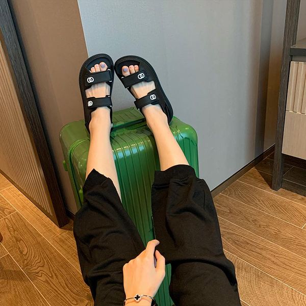 women shoes buckle leather canvas summer flat platform beach sandal luxury shoes women designers soft sandals female casual, Black
women shoes buckle leather canvas summer flat platform beach sandal luxury shoes women designers soft sandals female casual, Black