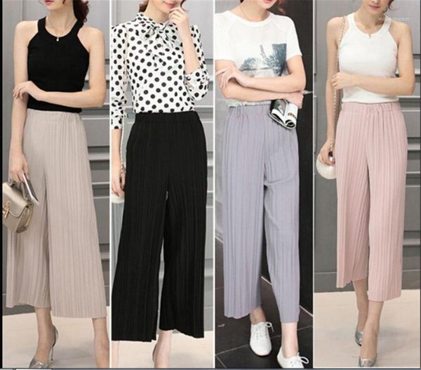 women's pants & capris 1pcs women summer female thin section wide range of chiffon legs wrinkle high waist loose fashion korean pants1, Black;white
women's pants & capris 1pcs women summer female thin section wide range of chiffon legs wrinkle high waist loose fashion korean pants1, Black;white