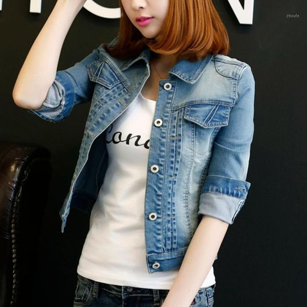 2019 summer motorcycle wash short jeans denim jacket woman basic outerwear coat base trench female denims wholesale mp2331, Black;brown
2019 summer motorcycle wash short jeans denim jacket woman basic outerwear coat base trench female denims wholesale mp2331, Black;brown