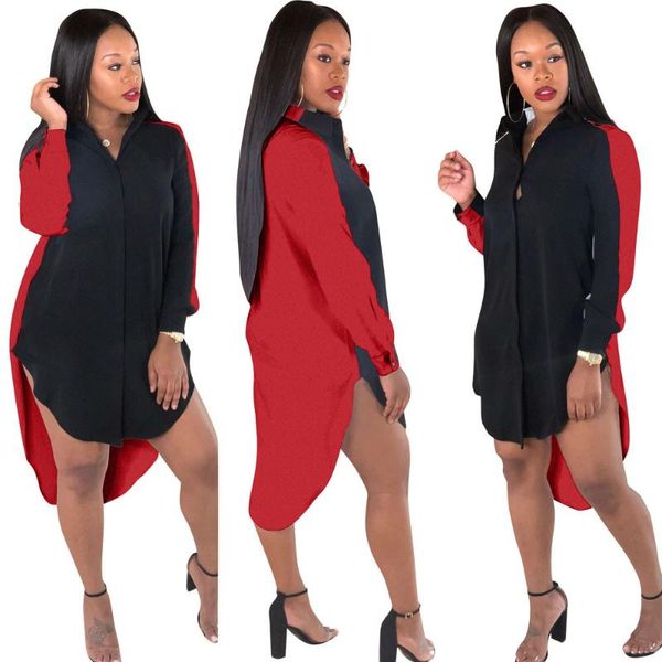 african new irregular blouse dress women long sleeve split midi dress casual patchwork night party africa clothing, Red
african new irregular blouse dress women long sleeve split midi dress casual patchwork night party africa clothing, Red