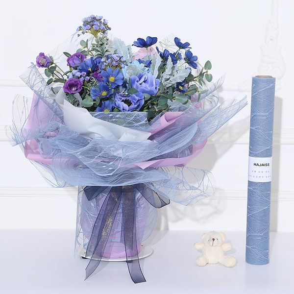 2rolls 50cm*5yards lace yarn diy bouquets material flower packaging gauze gift packing paper ing
2rolls 50cm*5yards lace yarn diy bouquets material flower packaging gauze gift packing paper ing