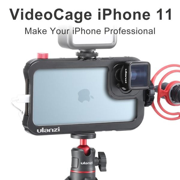 ulanzi phone lens cage phone case rig with clod shoe for 11/11 pro/11 pro max for 17mm anamorphic lens moment
ulanzi phone lens cage phone case rig with clod shoe for 11/11 pro/11 pro max for 17mm anamorphic lens moment