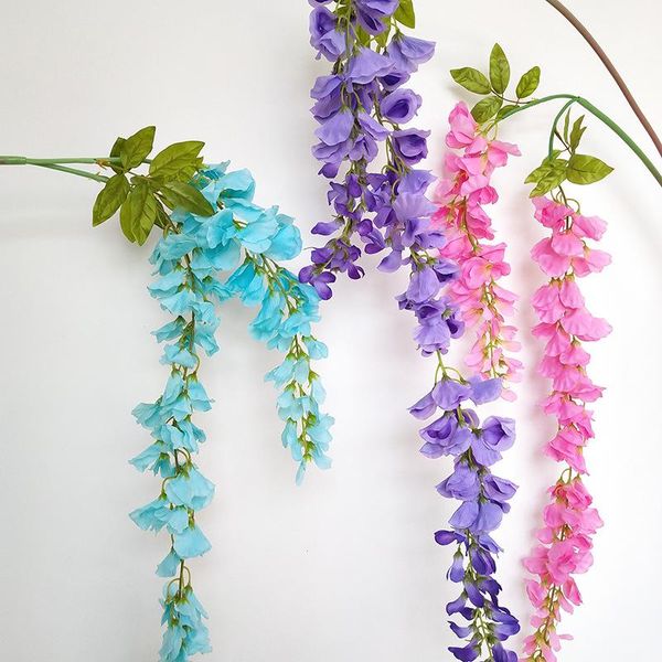 long stem 2 heads artificial wisteria flowers pea blossom flores branch for wedding party decoration silk rattan flores wreath
long stem 2 heads artificial wisteria flowers pea blossom flores branch for wedding party decoration silk rattan flores wreath