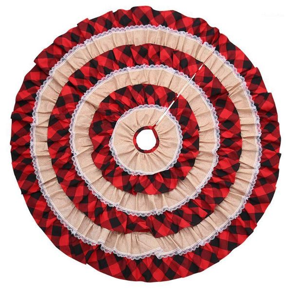 burlap tree skirt merry christmas ornament 116cm linen red plaid cake carpet holiday party navidad decorations kerst floor mat1
burlap tree skirt merry christmas ornament 116cm linen red plaid cake carpet holiday party navidad decorations kerst floor mat1