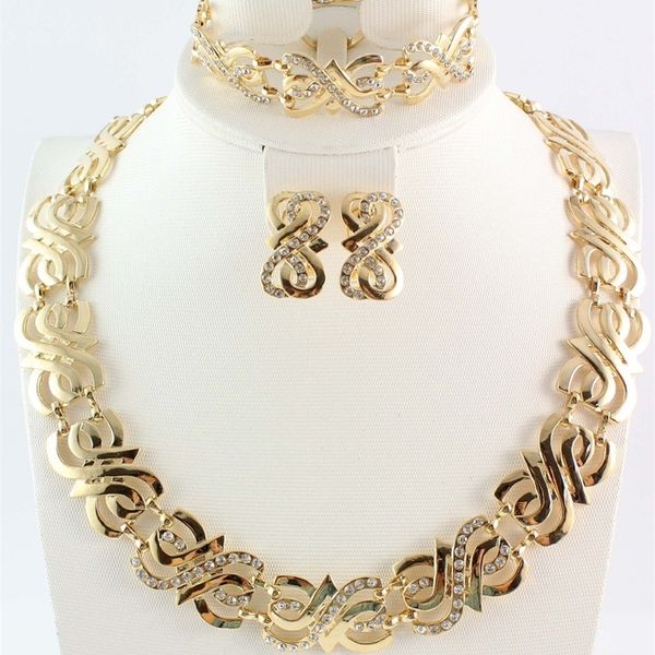 women wedding crystal gold silver color necklace earring ring bracelet african beads jewelry sets 201222, Slivery;crystal
women wedding crystal gold silver color necklace earring ring bracelet african beads jewelry sets 201222, Slivery;crystal