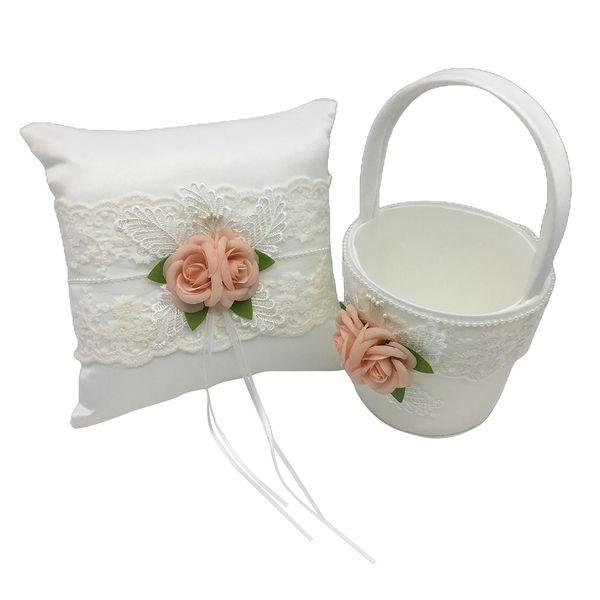wedding ring pillow flower girl basket set, portable wedding decoration bridal ornament, wedding party supplies
wedding ring pillow flower girl basket set, portable wedding decoration bridal ornament, wedding party supplies
