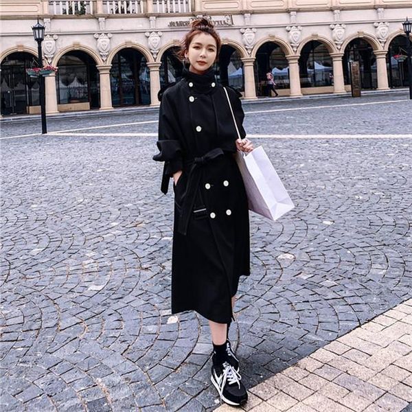 women's fashion jacket windbreaker women's mid-length style 2020 autumn new loose little british style long designer jacket women, Tan;black
women's fashion jacket windbreaker women's mid-length style 2020 autumn new loose little british style long designer jacket women, Tan;black