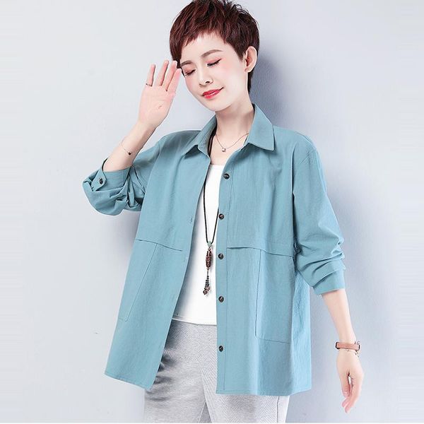 women's trench coats 2021 spring autumn shirts womens large size loose jacket female cotton coat women summer outwear, Tan;black
women's trench coats 2021 spring autumn shirts womens large size loose jacket female cotton coat women summer outwear, Tan;black