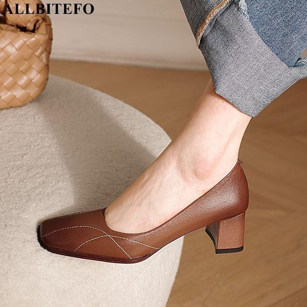 dress shoes allbitefo size 34-42 soft genuine leather women heels cow square toe fashion leisure high heel, Black
dress shoes allbitefo size 34-42 soft genuine leather women heels cow square toe fashion leisure high heel, Black