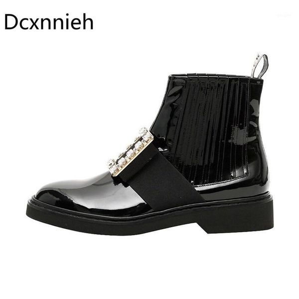 boots autumn and winter star with the same paragraph square buckle low heel flat casual boot patent leather rhinestone boot1, Black
boots autumn and winter star with the same paragraph square buckle low heel flat casual boot patent leather rhinestone boot1, Black