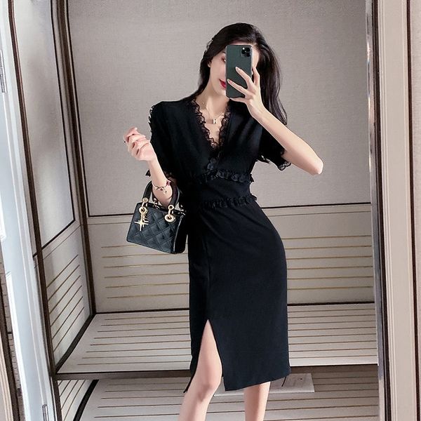 oadwk 2020 summer dress hip skirt lace lace splicing short mid long v-neck sleeve waist pack hip new zf1ys, Black;gray
oadwk 2020 summer dress hip skirt lace lace splicing short mid long v-neck sleeve waist pack hip new zf1ys, Black;gray