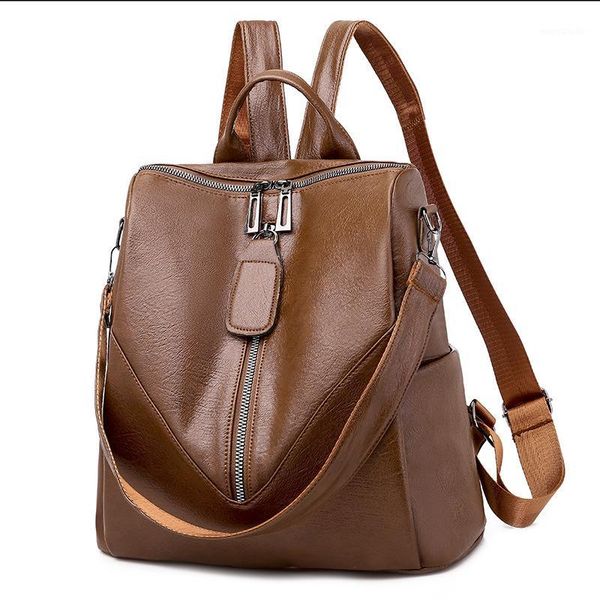 backpack female 2020 new fashion korean soft leather backpack student bag leisure travel1
backpack female 2020 new fashion korean soft leather backpack student bag leisure travel1