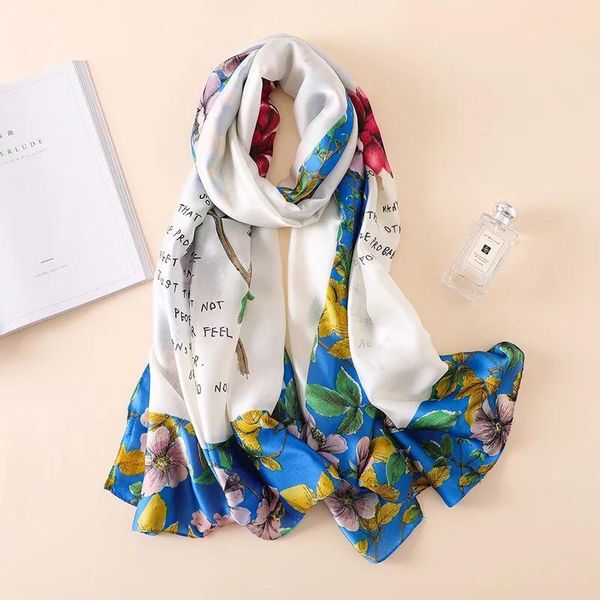 scarves yulaili 2021 spring summer women scarf fashion soft silk female shawls foulard beach cover-ups wraps, Blue;gray
scarves yulaili 2021 spring summer women scarf fashion soft silk female shawls foulard beach cover-ups wraps, Blue;gray