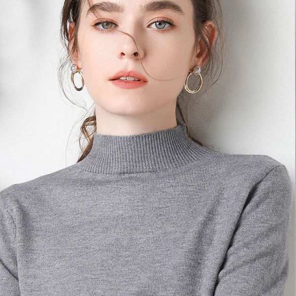 semi turtleneck, slim fit, short thin knitted bottomed sweater, new for spring and autumn 2020, White
semi turtleneck, slim fit, short thin knitted bottomed sweater, new for spring and autumn 2020, White