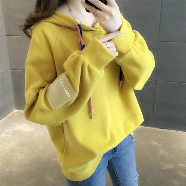 plus velvet hooded sweatshirt women hoodies spring casual korean womens sweatshirts 2020 autumn warm pullover female mujer, Black
plus velvet hooded sweatshirt women hoodies spring casual korean womens sweatshirts 2020 autumn warm pullover female mujer, Black