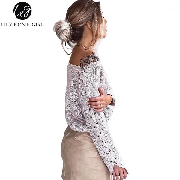 lily rosie girl v neck lace up long sleeve women sweaters autumn winter pullovers grey jumpers knitted black sweater1, White;black
lily rosie girl v neck lace up long sleeve women sweaters autumn winter pullovers grey jumpers knitted black sweater1, White;black