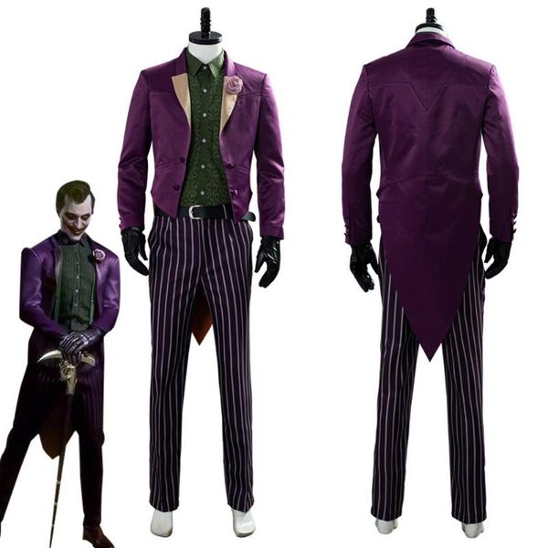 game mortal kombat 11 the joker cosplay costume full suit for men women halloween costumes, Black
game mortal kombat 11 the joker cosplay costume full suit for men women halloween costumes, Black