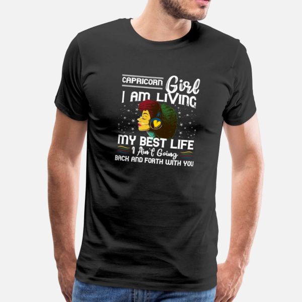 capricorn girl graphic i'm living my life t shirt classic horror summer tracksuit hoodie sweatshirt