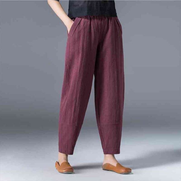 womens wide trousers vintage elastic waist pocket cotton linen harem pants summer loose soild linens pants for women, Black;white
womens wide trousers vintage elastic waist pocket cotton linen harem pants summer loose soild linens pants for women, Black;white