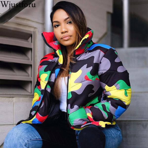 wjustforu plus size camouflage winter jacket women warm turtleneck coats casual parkas zip up down jacket long sleeve outwear lj201021, Black
wjustforu plus size camouflage winter jacket women warm turtleneck coats casual parkas zip up down jacket long sleeve outwear lj201021, Black