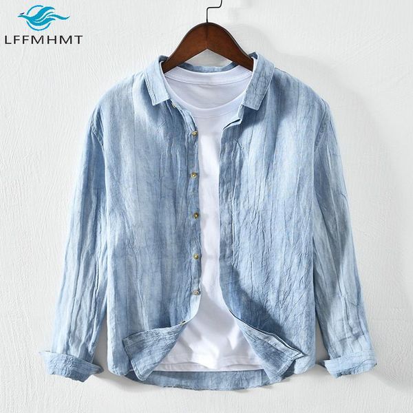 men's casual shirts men autumn fashion solid color pleated long sleeve vintage cotton linen japan style harajuku high quality, White;black
men's casual shirts men autumn fashion solid color pleated long sleeve vintage cotton linen japan style harajuku high quality, White;black