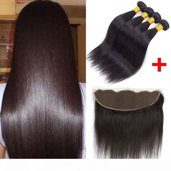 new arrival brazilian virgin straight hair weave 4 bundles with ear to ear lace frontal peruvian straight weaves closure with 4 hair bundles, Black
new arrival brazilian virgin straight hair weave 4 bundles with ear to ear lace frontal peruvian straight weaves closure with 4 hair bundles, Black